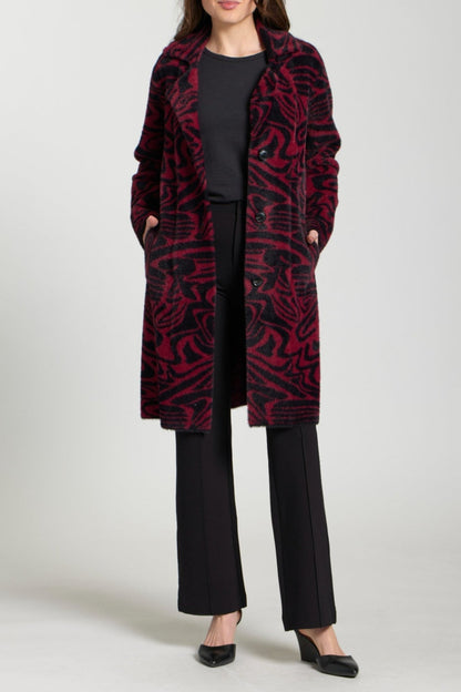 Cozy Coat - Abstract Boysenberry