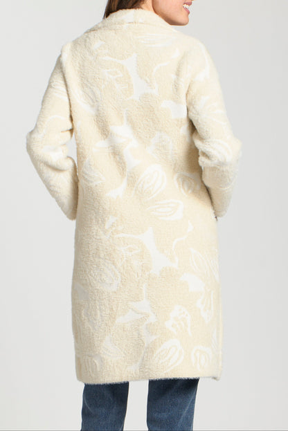 Cozy Long Cardigan Coat - Natural