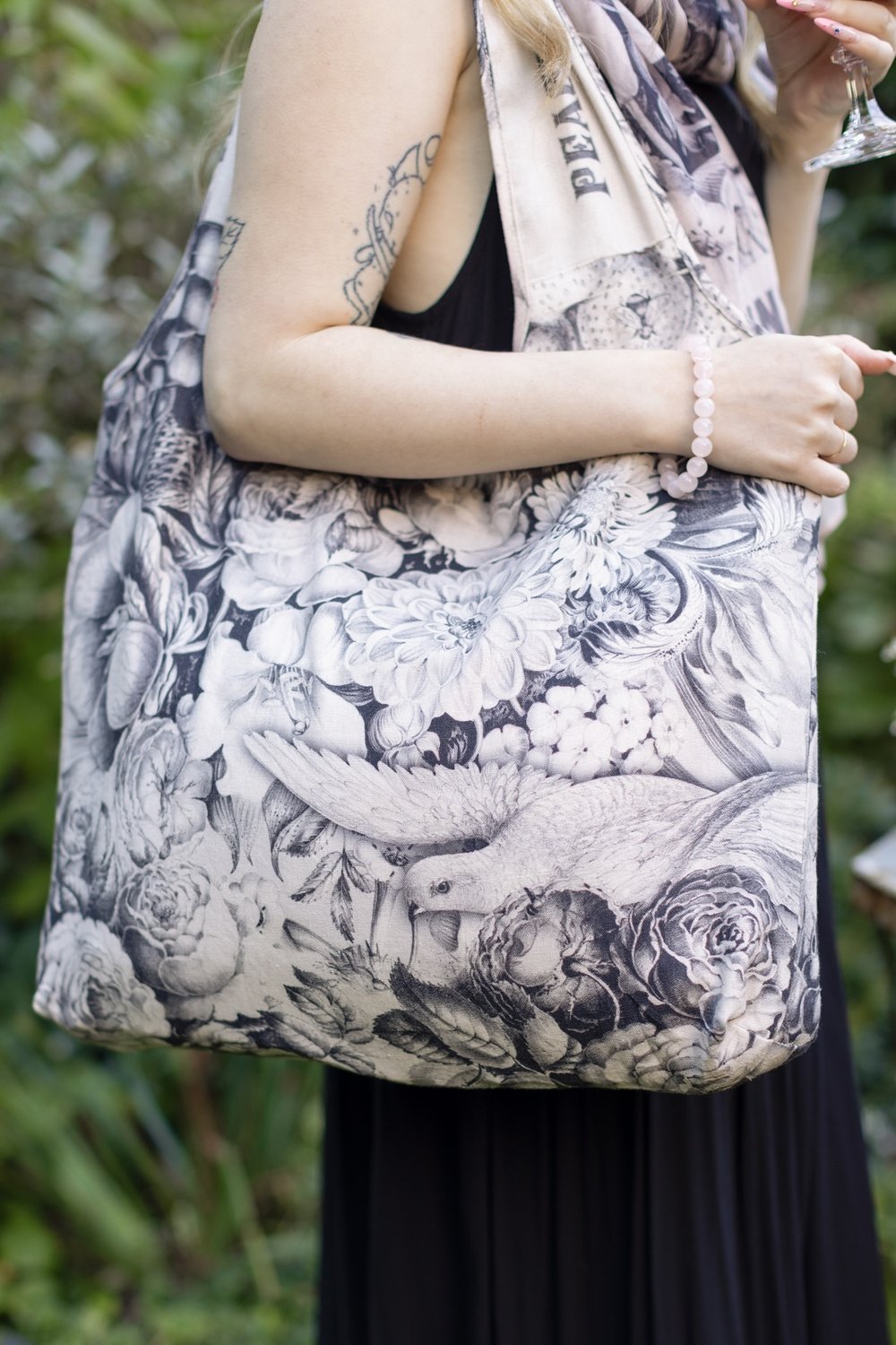 Peace, Wine, & Sunshine Market Tote