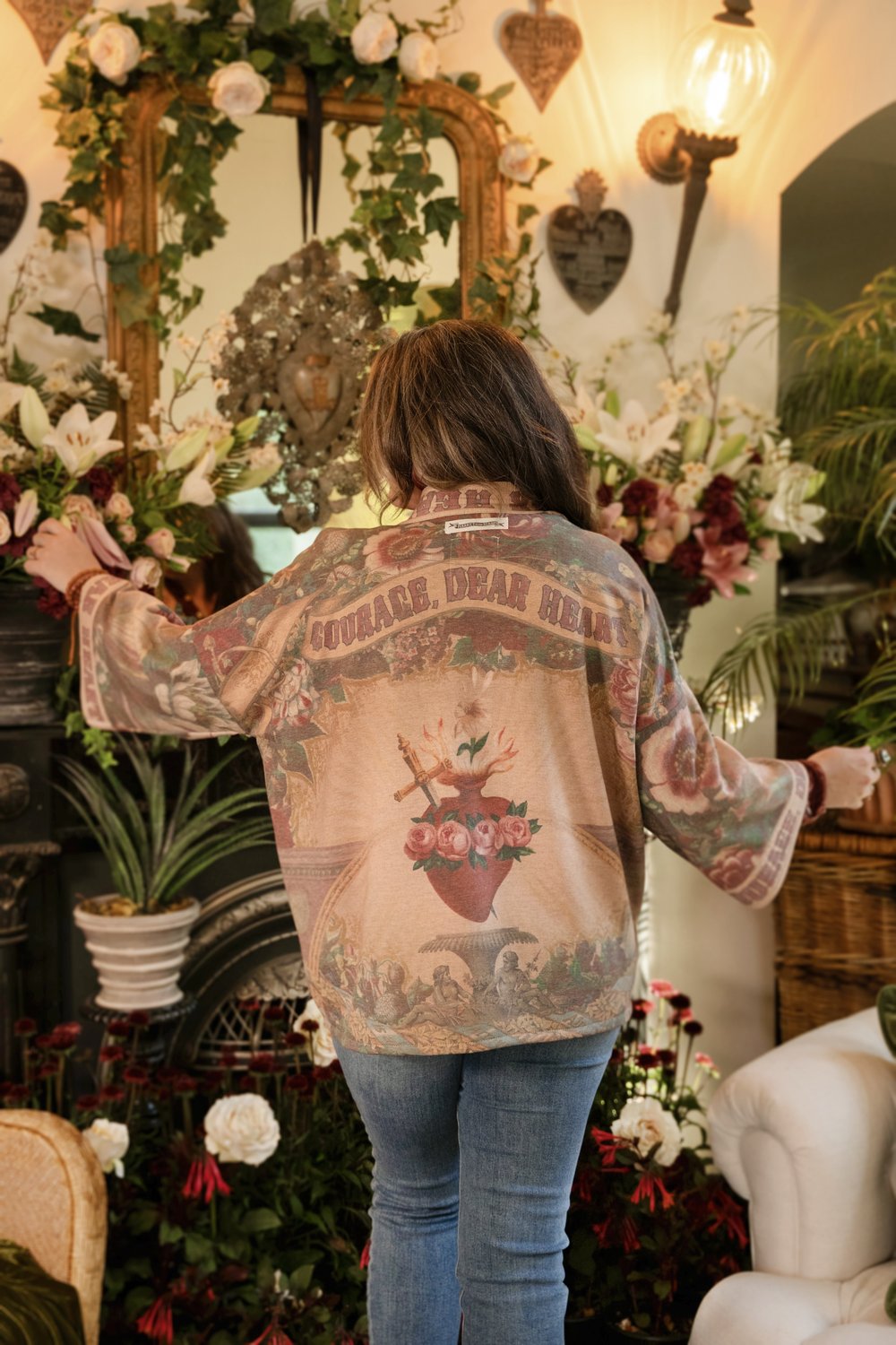 Courage Dear Heart Cottage Cardigan
