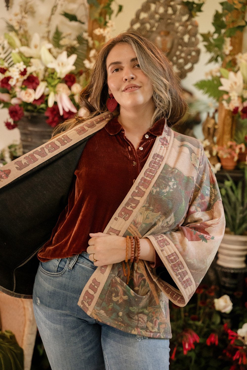 Courage Dear Heart Cottage Cardigan
