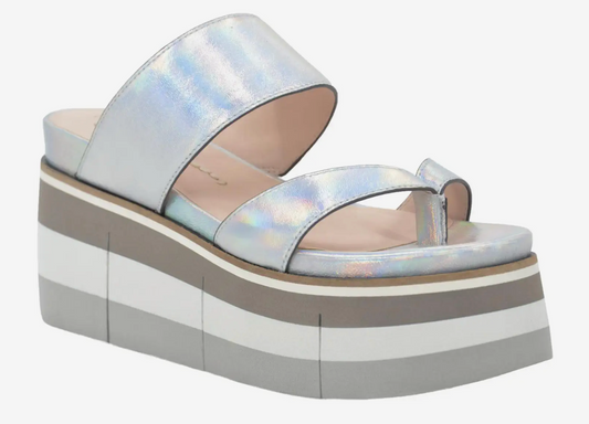 Flux Platform Sandal- Silver