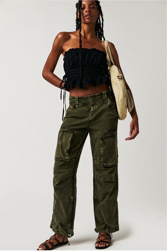 Can't Compare Slouch Pant- Dusty Olive