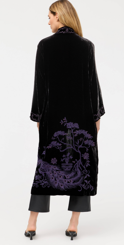 Velvet Kimono Coat - Molly