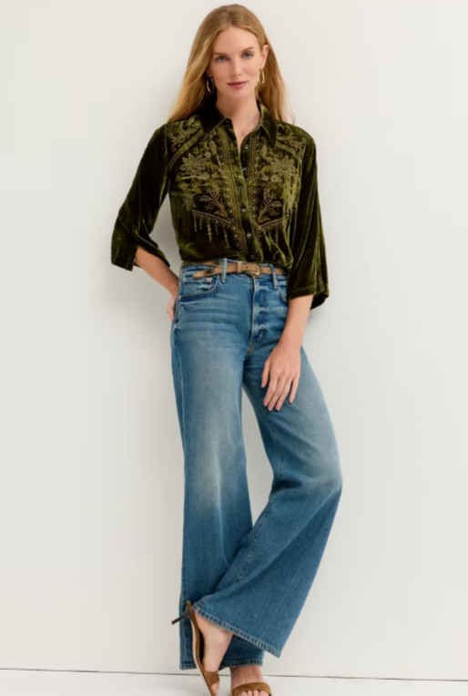 Kimono Sleeve Button Down - Laike