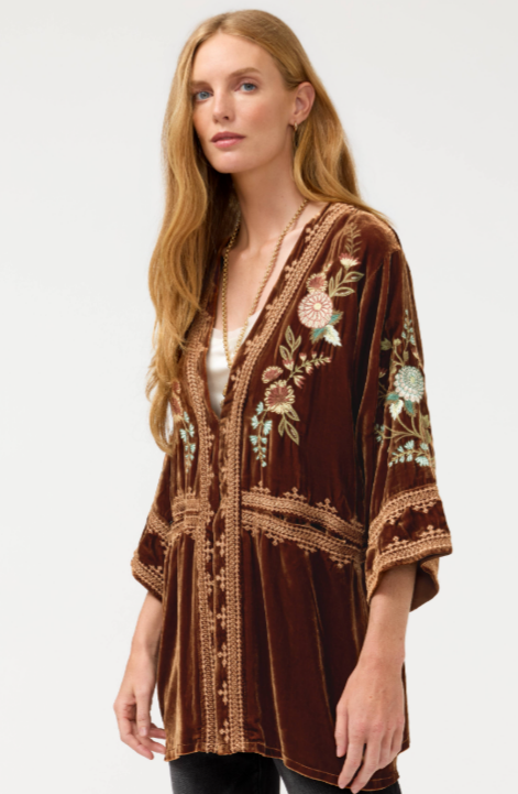 Wide Hem Kimono - Zinari