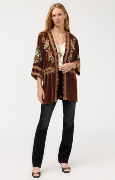 Wide Hem Kimono - Zinari