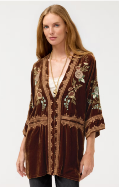 Wide Hem Kimono - Zinari