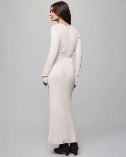 Georgie Button Down Dress - Pale Oak Heather