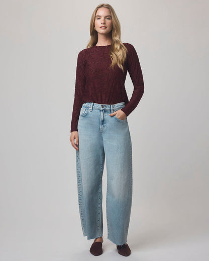 Cecelia Floral Tee - Rosewood