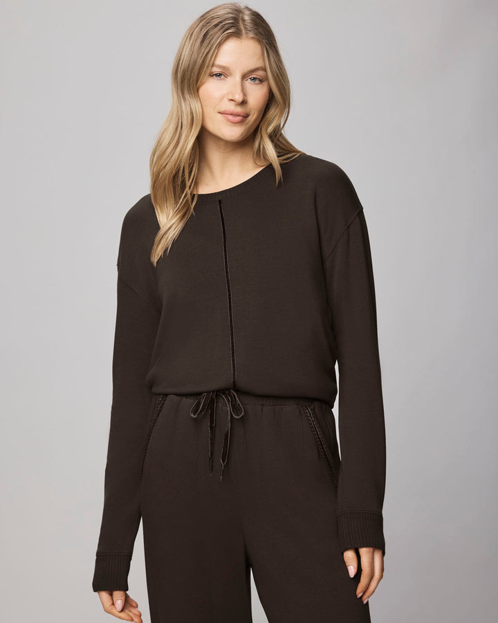 Supersoft Trim Pullover - Soft Chocolate