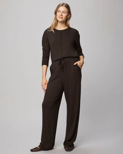 Supersoft Trim Pullover - Soft Chocolate