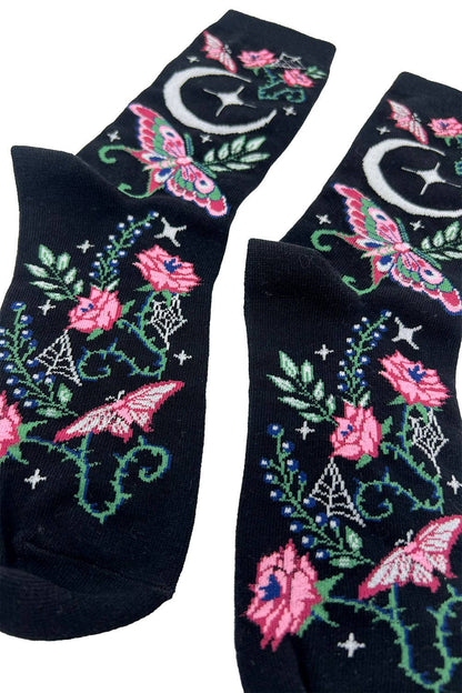Enchanted Garden Luna Moth Socks
