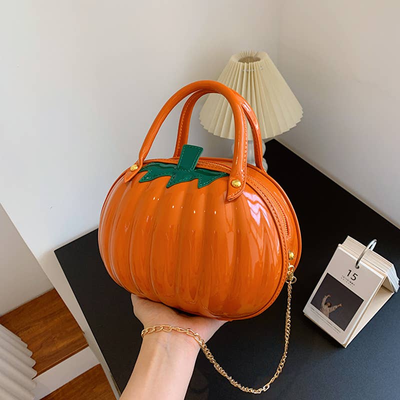 Halloween pumpkin funny cartoon crossbody bag