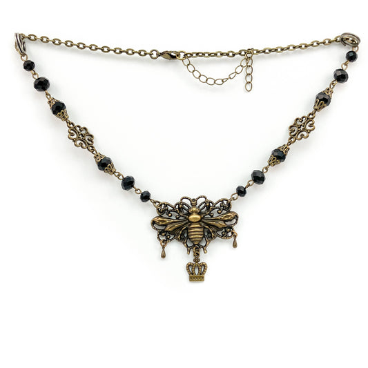 Queen Bee Necklace | Victorian Bumble Bee Jewelry