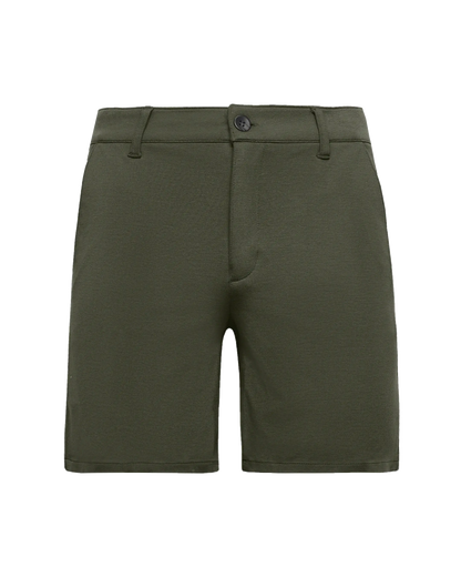 Comfort Chino Shorts 7" - Military Green