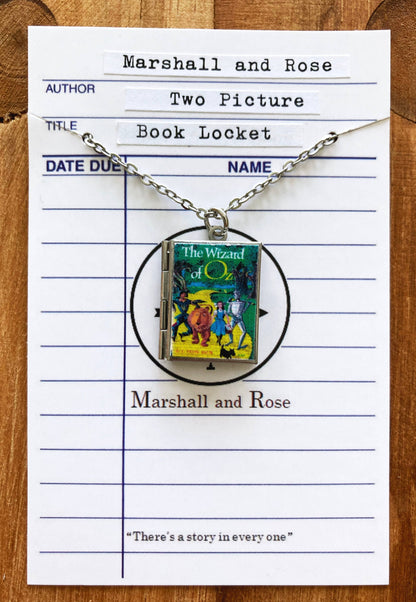 Book Locket The Wizard of Oz - Stainless Steel