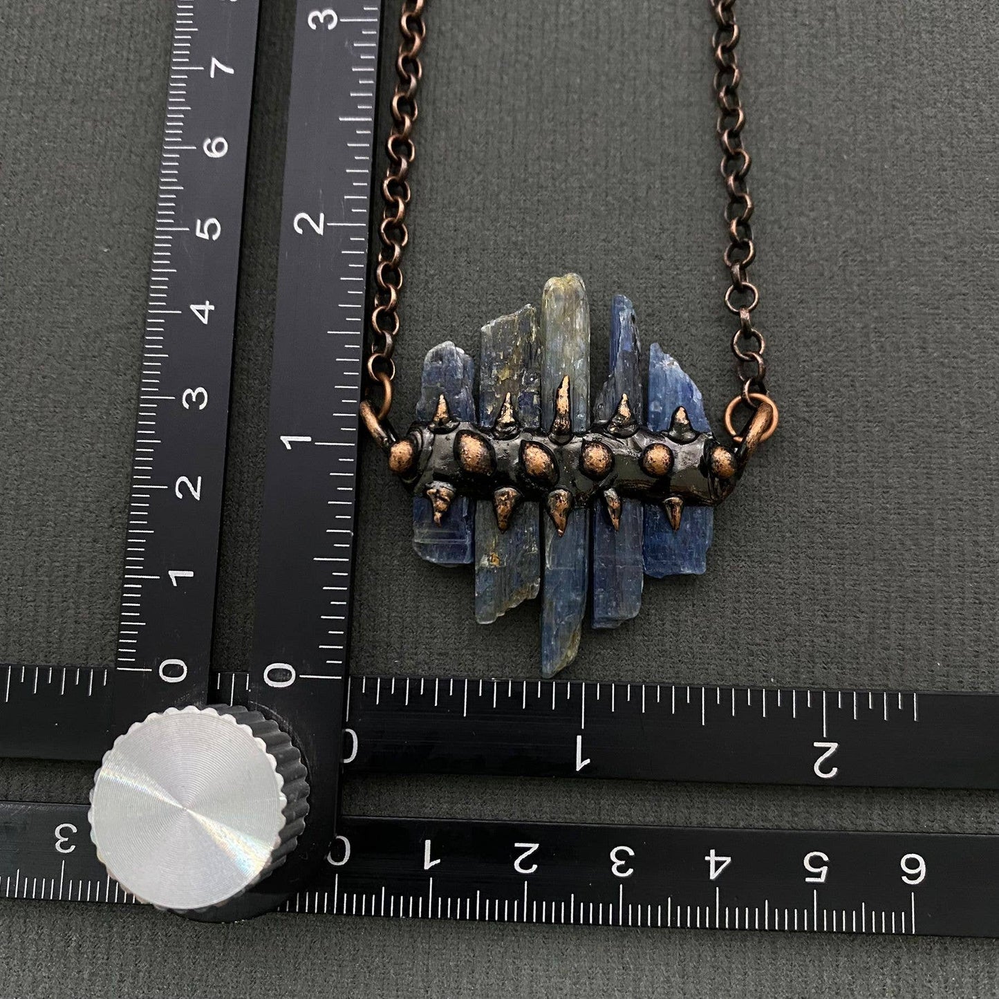 Vintage Five Kyanite Linked Pendant Necklace