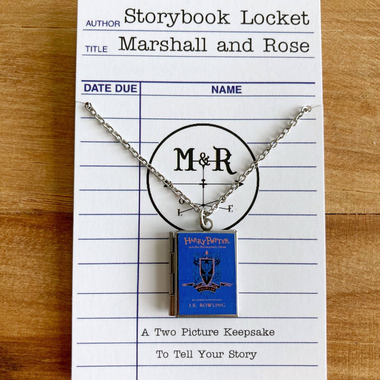 Book Locket Harry Potter - House Ravenclaw - Stainless Steel