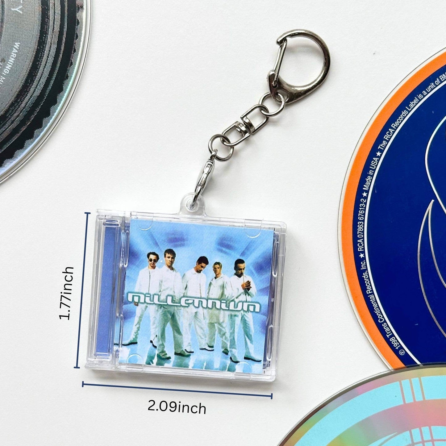 'Hit Clips' Mini CD Case Keychain - BSB Millennium - I Want It That Way