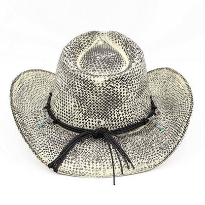 Handmade Vintage Cowboy Hat With Western Bull Head