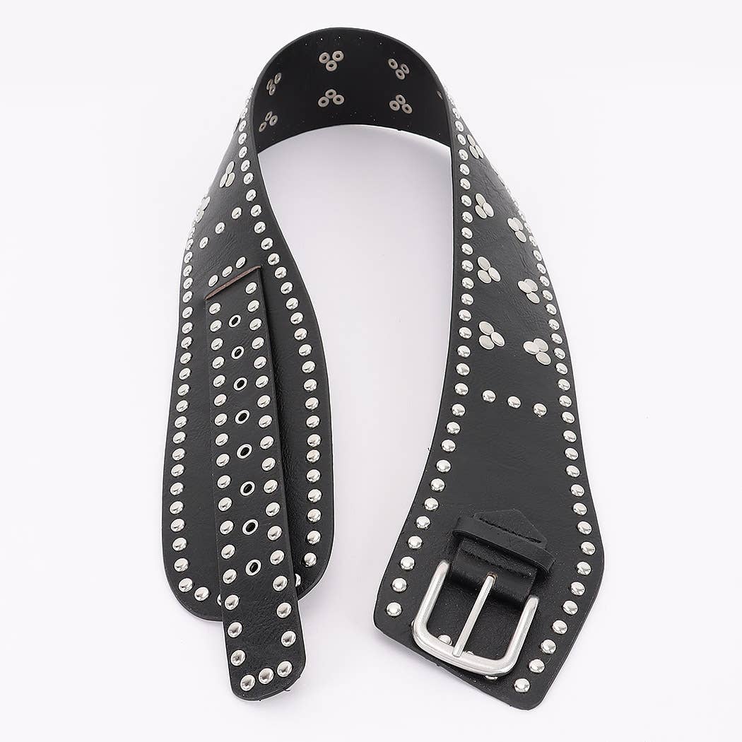 Riveted Eyelet Belt - BK