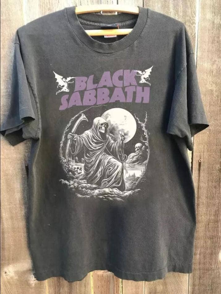 Black Sabbath Band Tee, Heavy Metal Graphic T-shirt