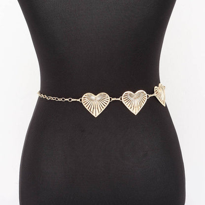 Vintage Heart Chain Belt - GD