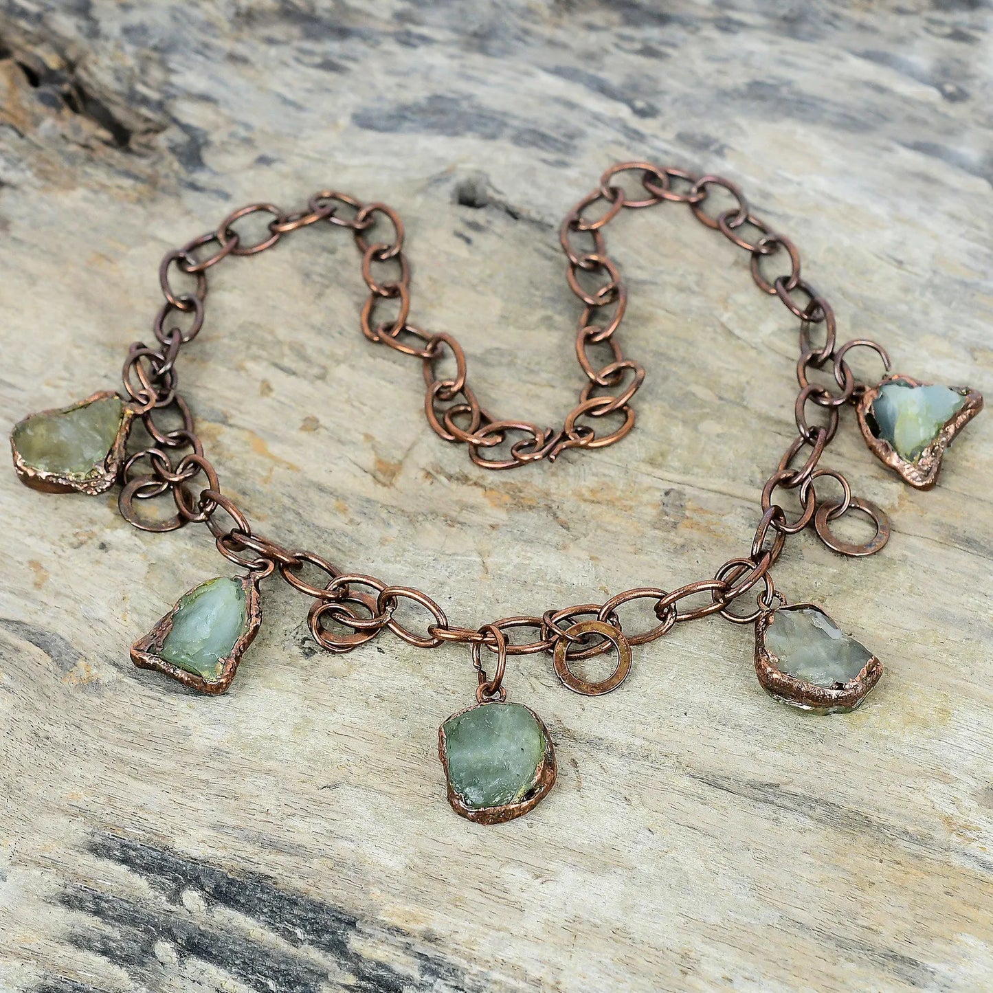 Aquamarine   Raw Necklace