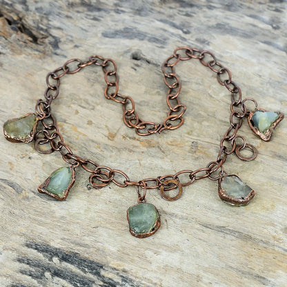 Aquamarine   Raw Necklace