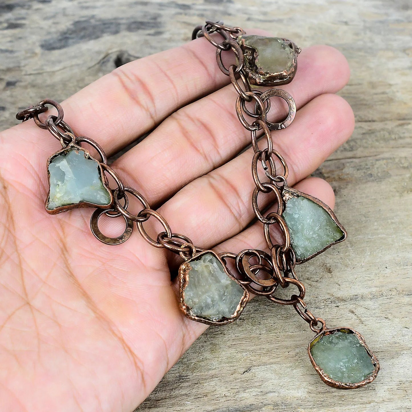 Aquamarine   Raw Necklace