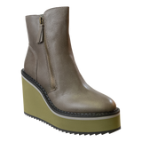 Avail Wedge Ankle Boots - Greige