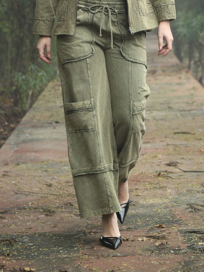 French Terry Knitted Pant – Olive