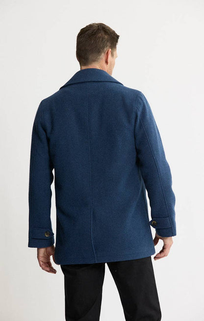 Mott Wool Blend Coat - Warm Blue