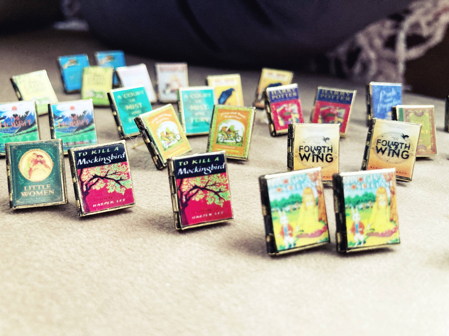 Post Earrings Book Locket To Kill A Mockingbird