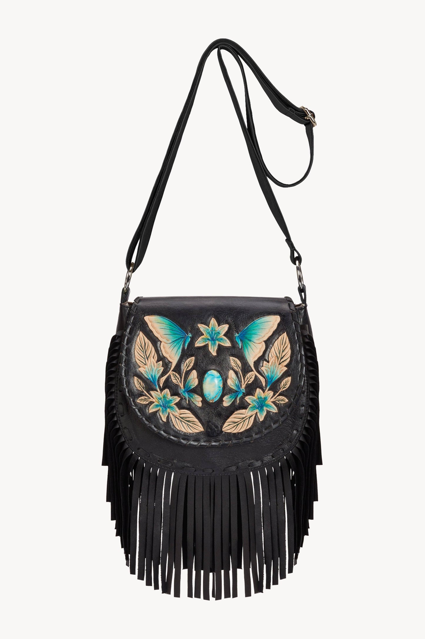 Mini Deus Luna Bag - Black / Turquoise