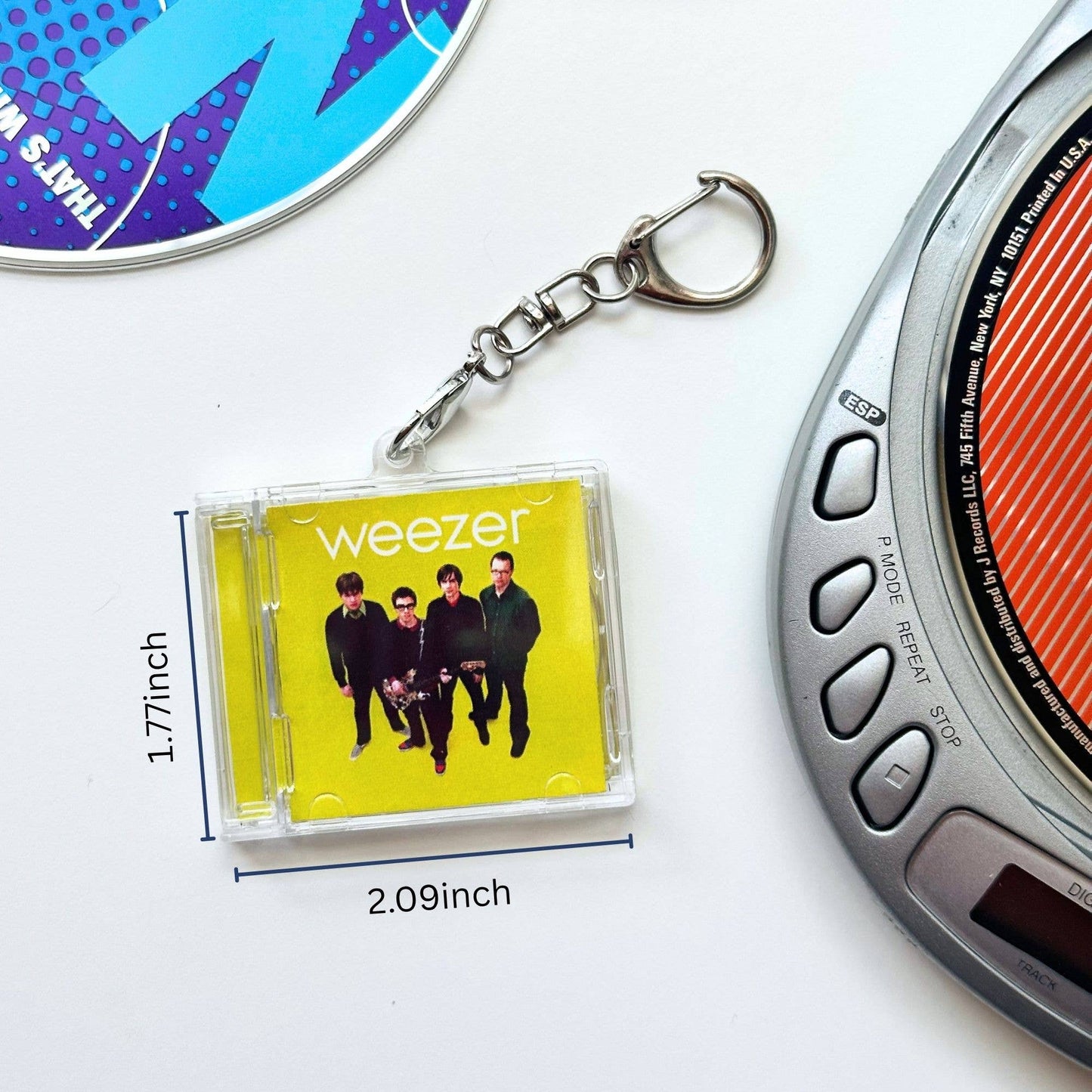 'Hit Clips' Mini CD Case Keychain - Weezer - Island in the Sun