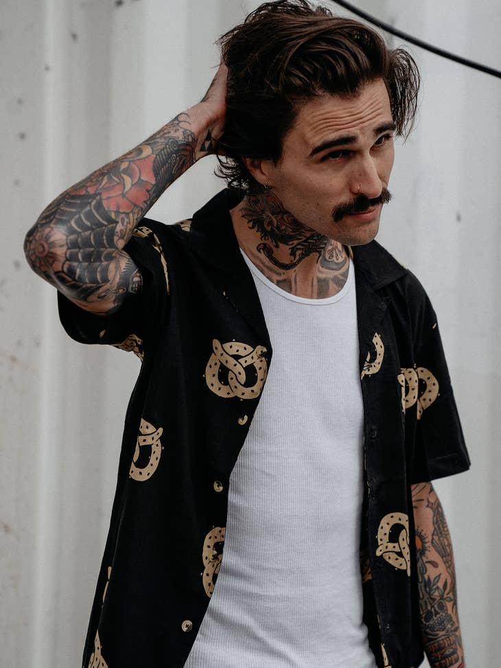 Don't Get It Twisted Pretzel Button Up - Unisex - La De Da