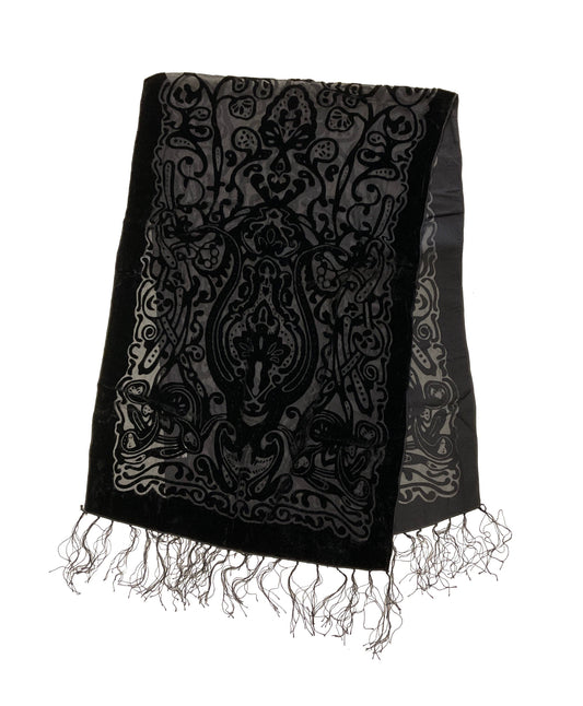 Velvet Scarf - Black