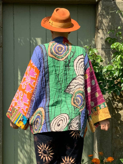 Patchwork Kantha Kimono Jacket #1 - La De Da