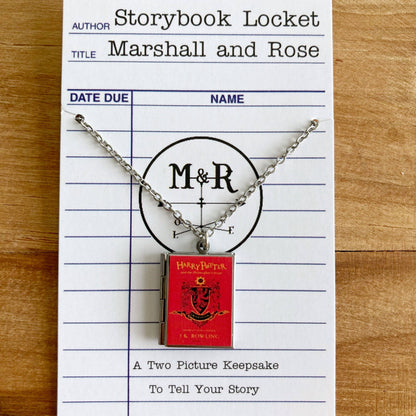 Book Locket Harry Potter - House Gryffindor - Stainless Steel