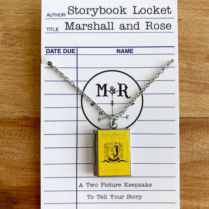 Book Locket Harry Potter - House Hufflepuff - Stainless Steel