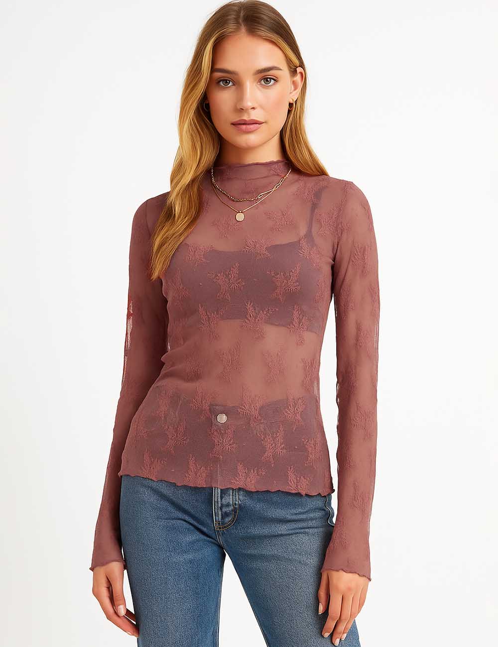 Floral Lace Layering Top - Multiple Colors