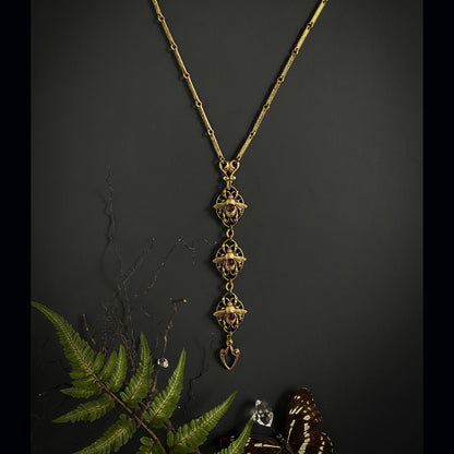 Bee Cathedral Necklace - Black Onyx