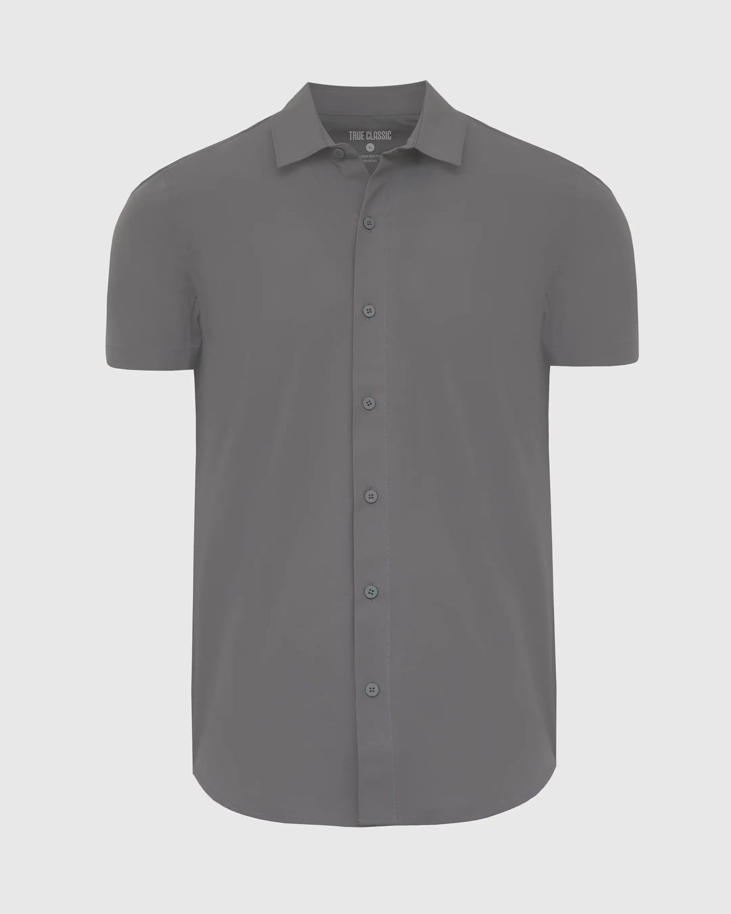 Mens Carbon Commuter Short Sleeve Button Up - Grey