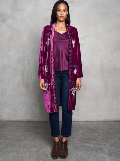 Velvet Duster - Plum