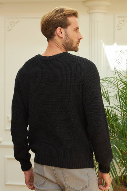 Men's Pullover Sweater - Black