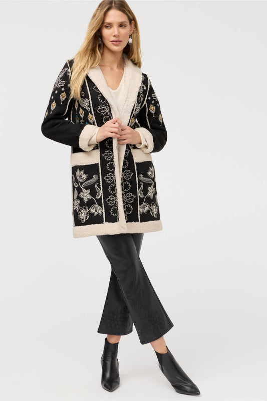 Lori Faux Suede Sherpa Jacket - Cheyenne