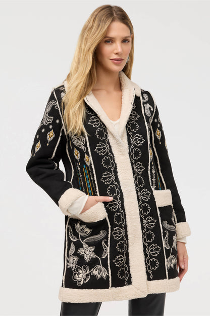 Lori Faux Suede Sherpa Jacket - Cheyenne
