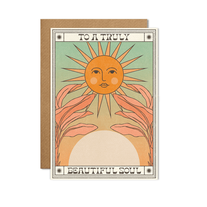 To a Truly Beautiful Soul Card - With cello wrap
